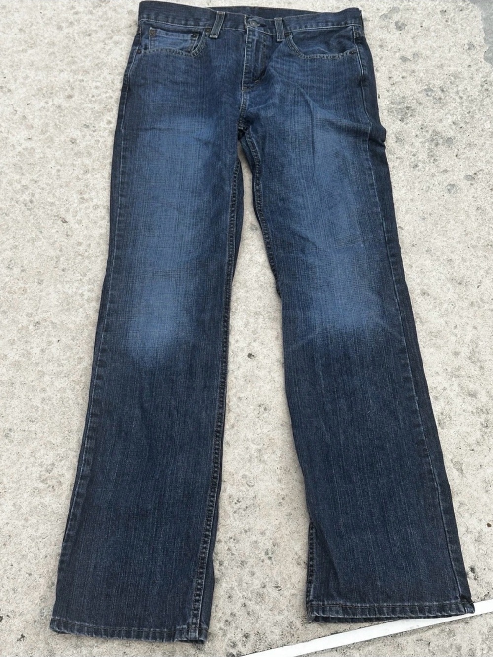 Levis 527 Jeans Mens 32x36 Blue Bootcut Slim Fit Medium Wash Western Cowboy
